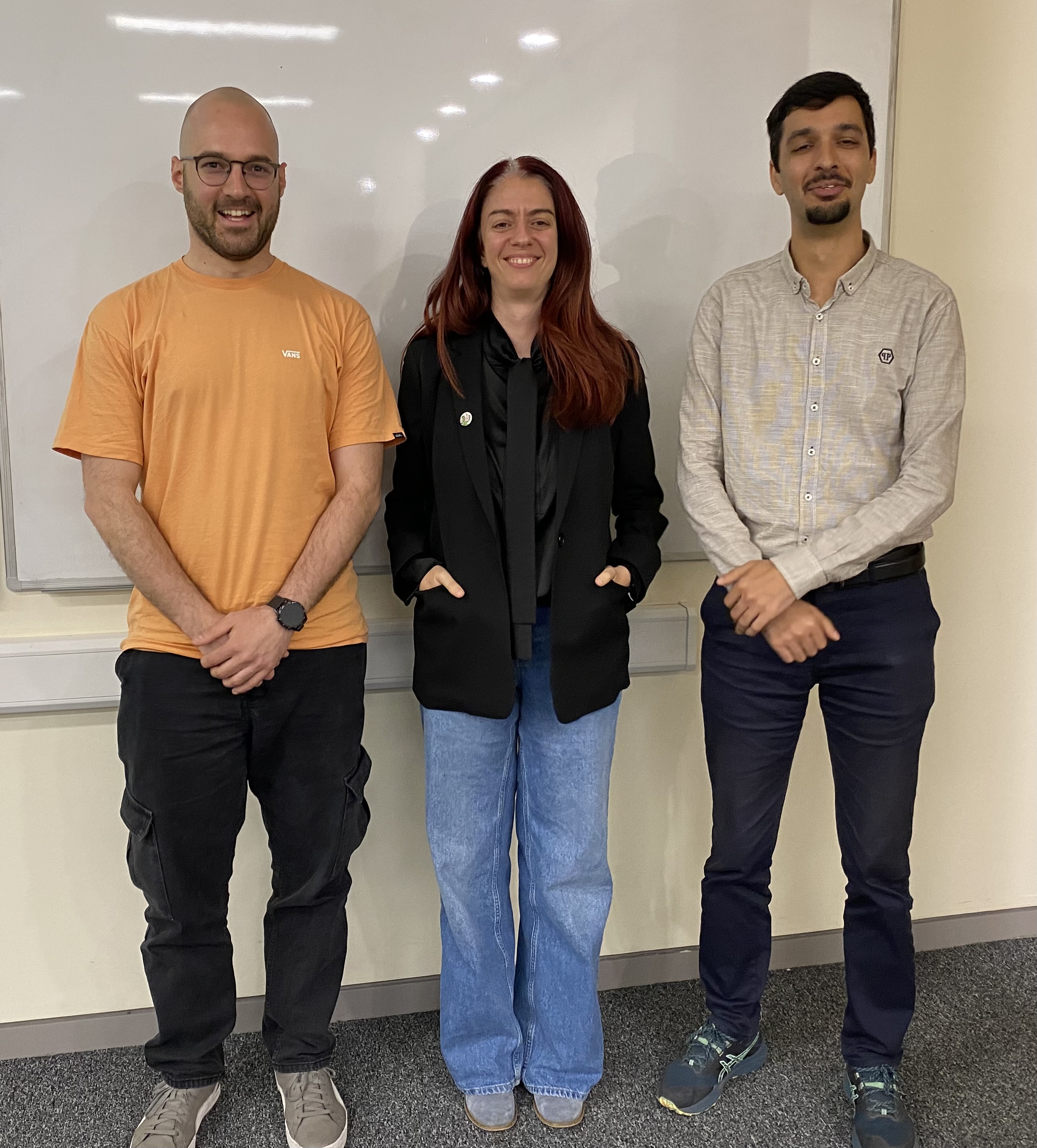 L to R: Theodoros Varouxis, Professor Eleni Chatzi and Dr Ramin Ghiasi Sangani